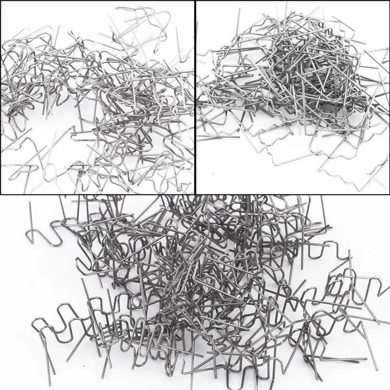 Bumper Repair Staples,100pcs 0.6mm Auto Bumper Repair Pre Cut Welding Staples Repair Tool Kit 3 Types Available #3