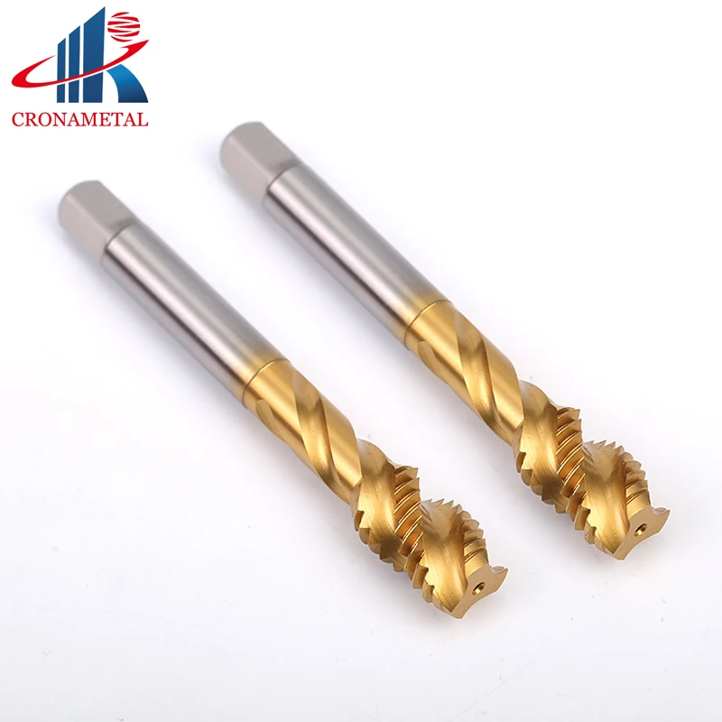 CRONAMETAL инструменты метчики оловянного покрытия HSS нитки Метчик M1 M2 M3 M4 M5 M6 M7 M8 M9