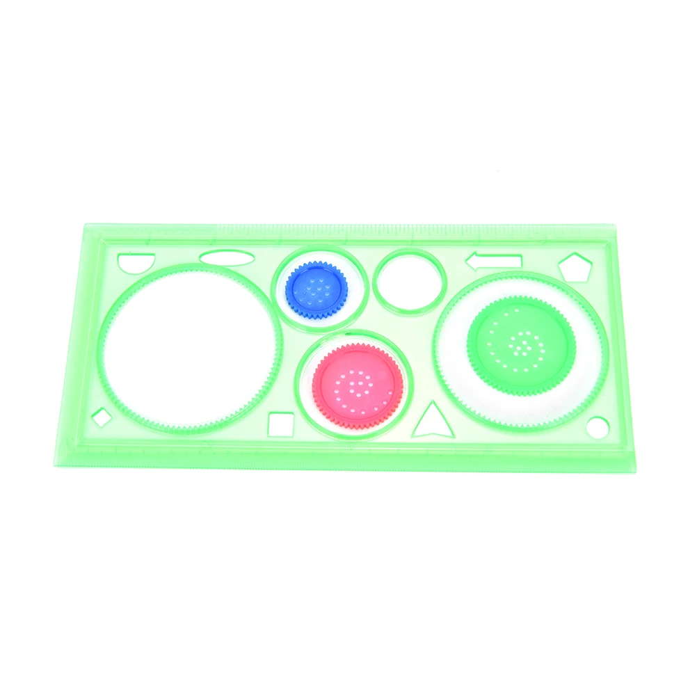 1 шт. многофункциональная Геометрическая Линейка Спирограф инструменты для