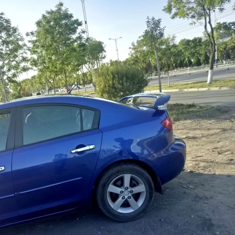 

UBUYUWANT New design high quality Racing Wing Aluminum metal Bracket Stand Primer Color Spoiler for 2006 to 2013 mazda 3