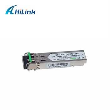 

Free Shipping Dual Fiber 1550nm LC Optical Module 155M ZX 80km SFP Transceiver with DOM Function