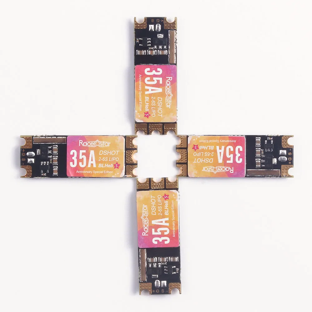 4 шт. Racerstar SPROG X 35A BLheli_S 2 6S DShot600 ESC 4g для Мультикоптер RC Drone рамка детали аксессуары