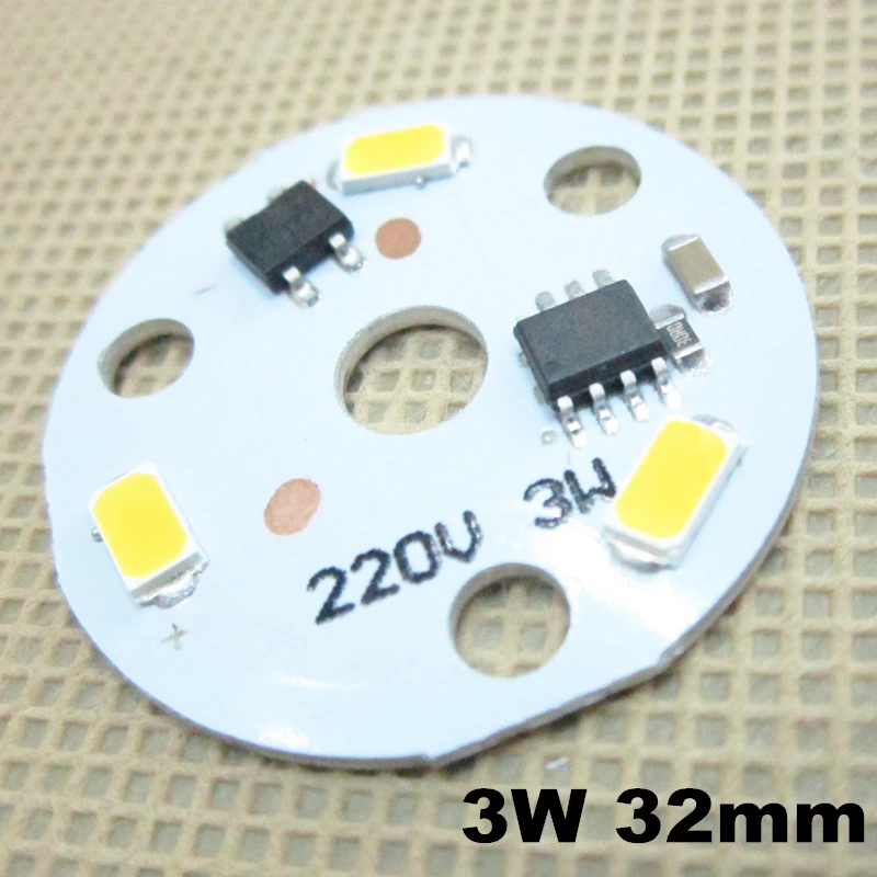 5 шт. 220 В светодиодный pcb 3W 5 Вт 7 Вт 10 Вт 12 Вт 15 Вт 18 Вт 24 Вт 36 Вт SMD5730 интегрированный ic драйвер белый/теплый белый светодиодный светильник