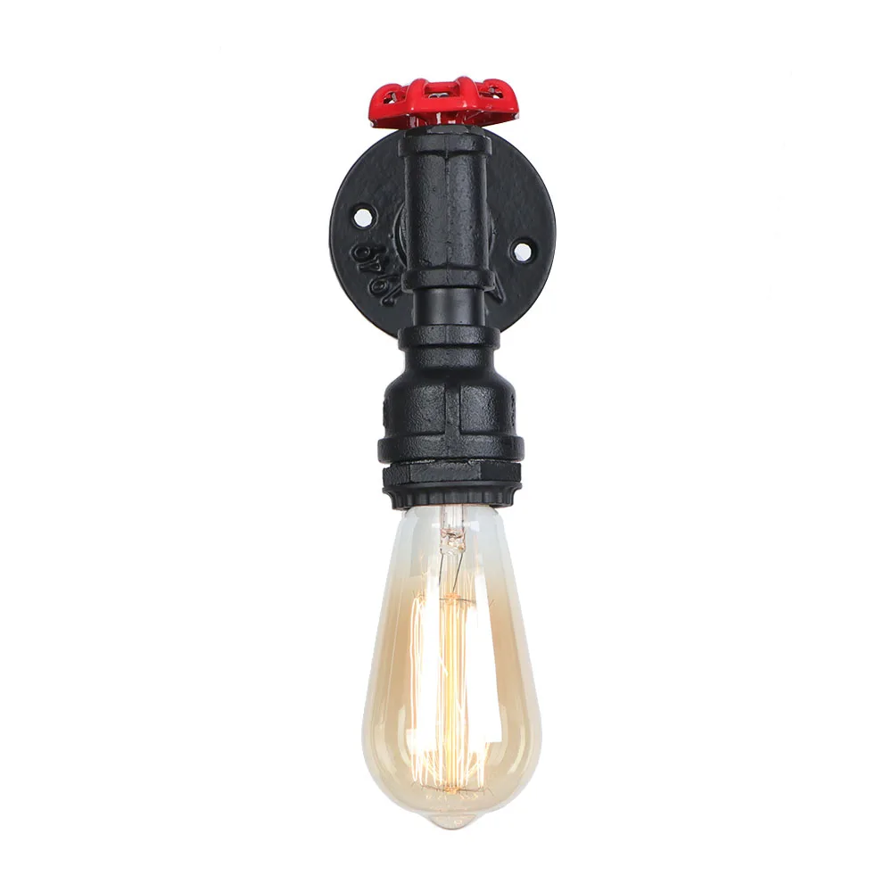 Декор клапана античный Эдисон настенный светильник Лофт Промышленные бра, настенные светильники Светодиодный Железный водопровод