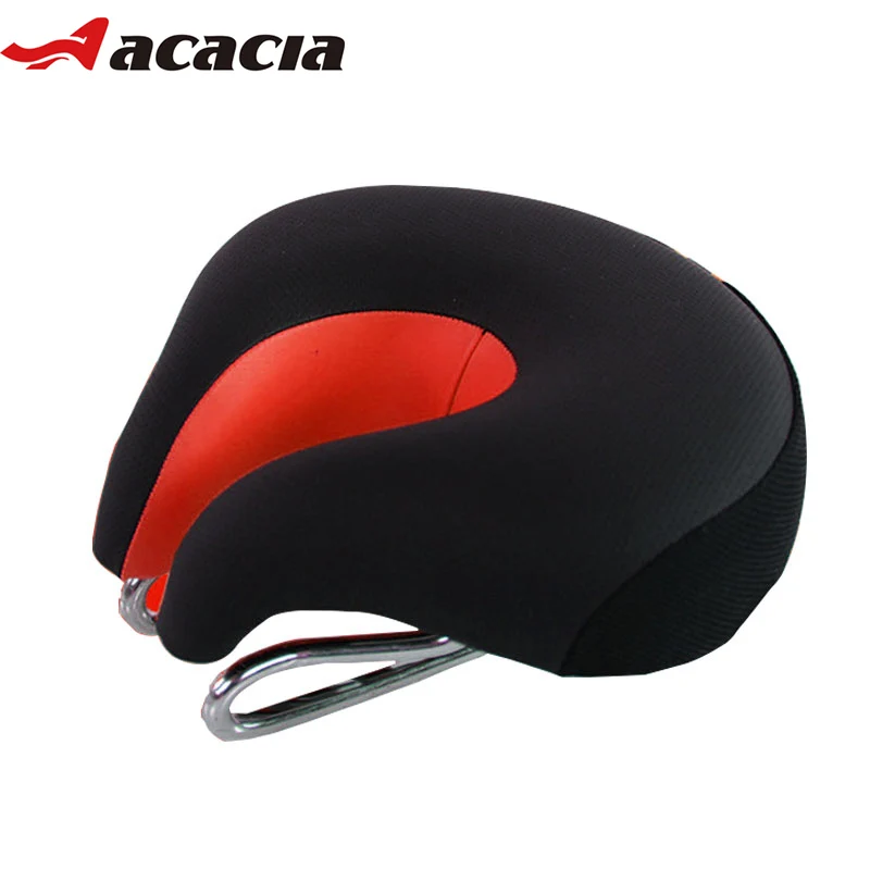 ACACIA High Resilient Bike Saddle Noseless Wide Thicken Bicycle Saddle