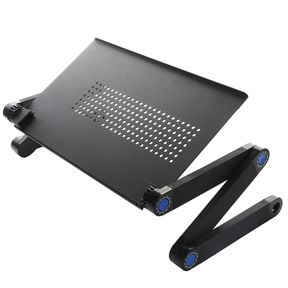  Computer Desks Portable Adjustable Foldable Laptop Notebook Lap PC Folding Desk Table Vented Stand 