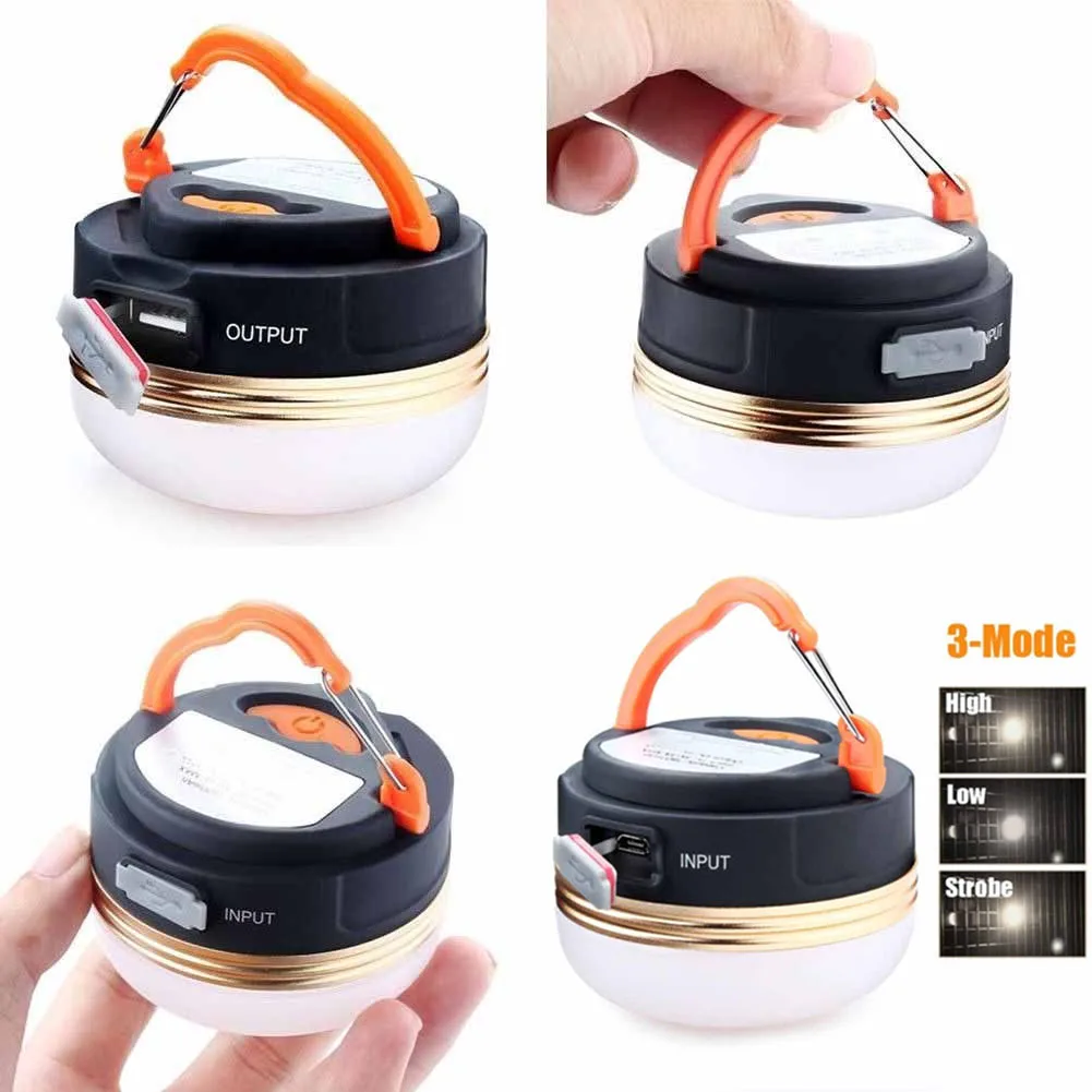 

HOT Porotable Rechargeable Camping Lights With a flexible Handle Outdoor Flashlight Tents Light