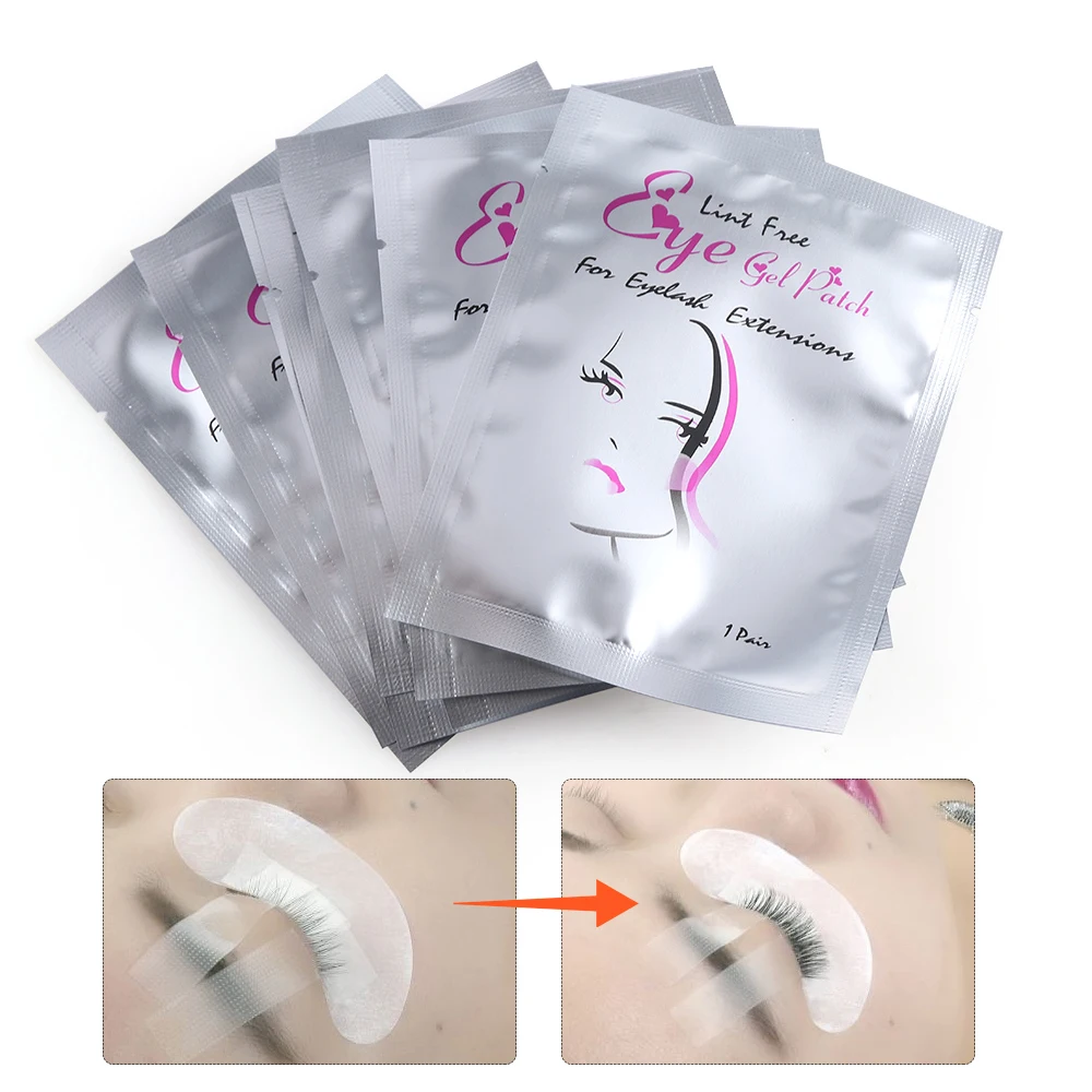 5/10/20 Pairs Salon Eyelash Extension Under Eye Gel Pads Lint Free
