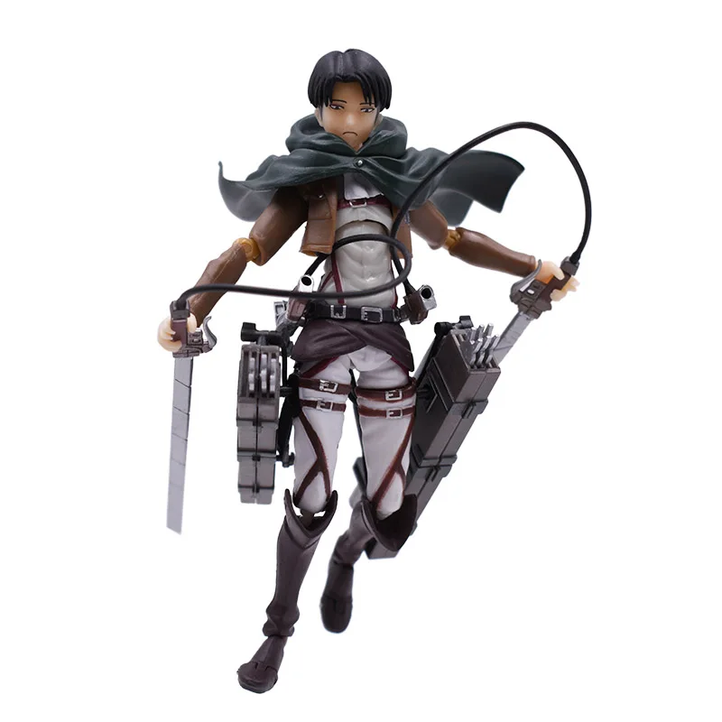 Anime Attack on Titan Levi Ackerman PVC Action Figure Doll Figma 213 Collectible Model Toy Christmas Gift For Children