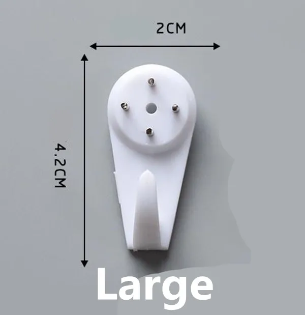 4 шт. живопись крючок фоторамки, невидимые бесшовные гвозди настенная вешалка, бесследная настенная вешалка, бесшовные иглы гвоздь - Цвет: Large