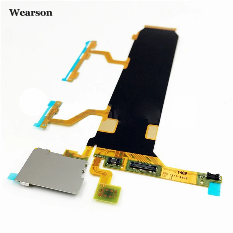 For Sony Xperia ZU Z Ultra 3G XL39H C6802 Power Button Volume Key Flex Cable With Microphone Tested (2)