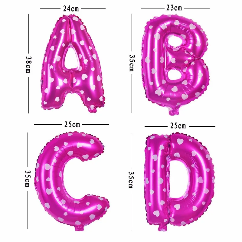 1 шт., 16 дюймов, розовое, синее золото, серебро, алюминий, фольга, шар, свадебное украшение, буквенные шары для детей, украшение для дня рождения