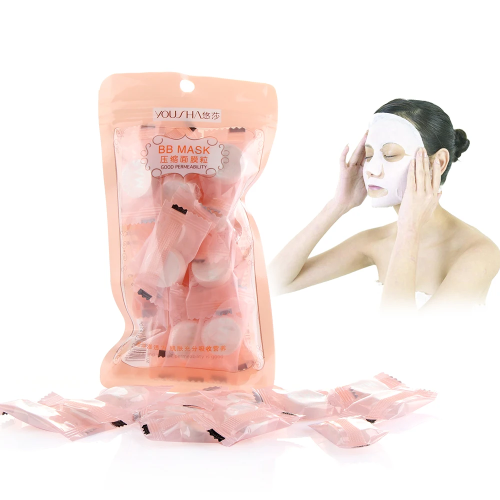 20 Вт, 30 Вт, 50 шт./пакет сжатый маски для лица Бумага нетканый изготовлены Для женщин Красота макияж одноразовые сделай сам инструмент для ухода за кожей лица