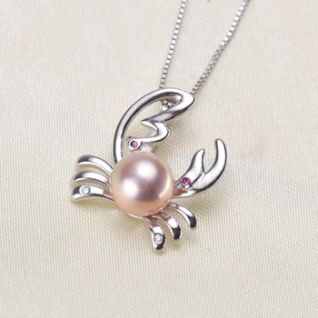 

Free Shipping Special Offer 925 Sterling Silver Pearl Pendant Necklace Pendant Findings Jewelry Parts Fittings Women Accessories