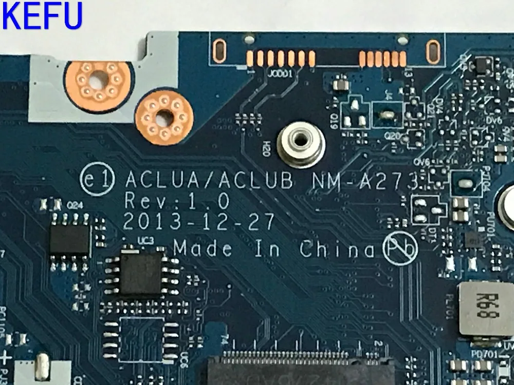 KEFU, ACLUA/ACLUB NM-A273 материнская плата для ноутбука lenovo Z50-70 встроенный процессор 3558U+ видеокарта(Квалифицированный ОК