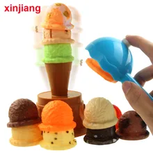 Моделирование миниатюрный еда мороженое стек вверх играть кухонные игрушки ролевые игры образование игрушки подарки для детей девочек>