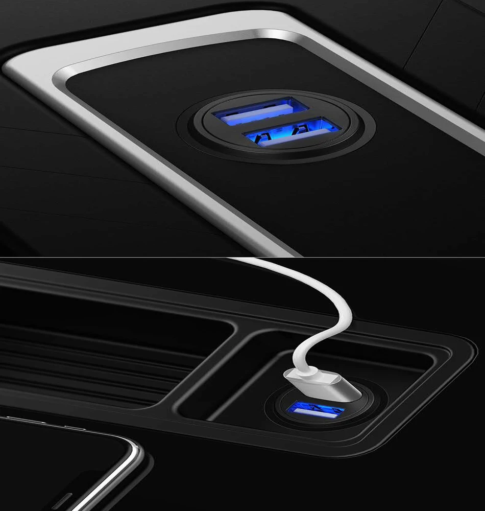Quick Charge 4.0 3.0 USB Car Charger For Samsung S10 Huawei P30 QC4.0 QC3.0 QC Fast PD USB C Car Charging Phone Charger5