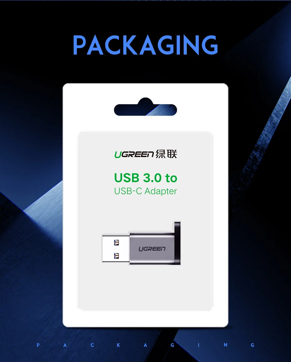 Ugreen USB C адаптер USB 3,0 папа-USB 3,1 type C мама type-C адаптер для ПК ноутбука samsung huawei P20 наушники USB адаптер