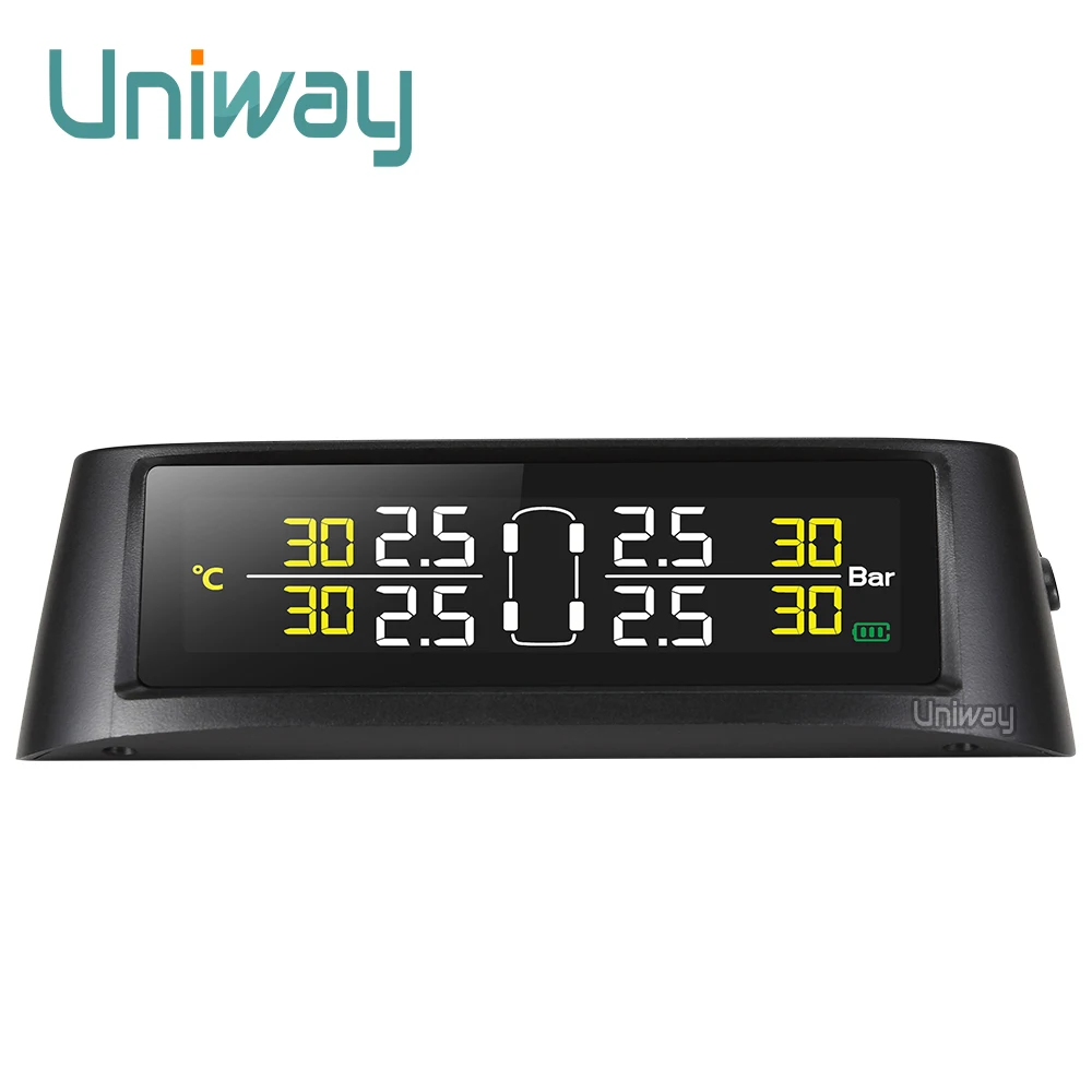 

Smart Car TPMS Tire Pressure Monitoring System Solar Power charging Digital LCD Display Auto Security Alarm Systems