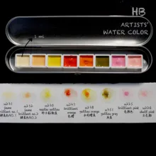 Holbein Вода цвет победил знатный уровень воды цвет краски все 8 цвет кожи 1 мл загрузка 0,5 мл цвет воды палете Дозирующий пакет