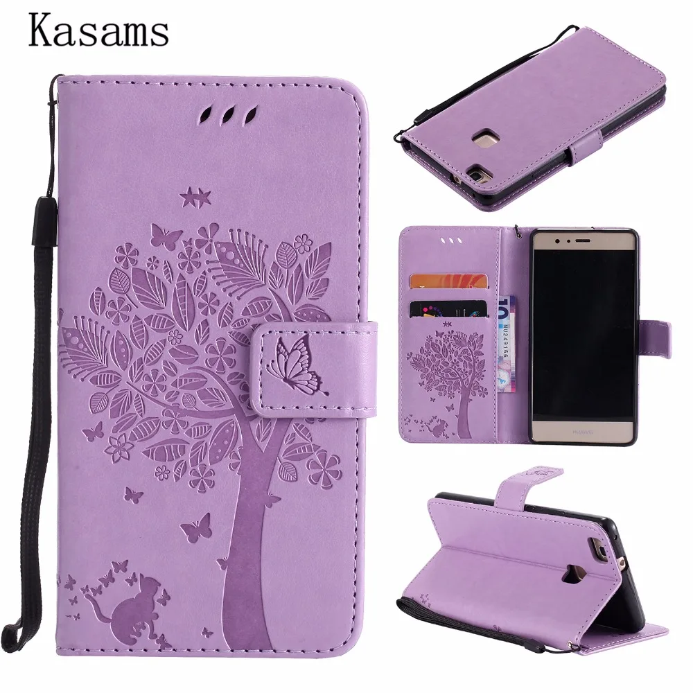

3D Tree For Huawei P9 Lite G9 Lite 2016 Phone Shell For Huawei P9 Plus PU Leather Mobile Case Wallet Flip Stand Cover L09 L19 29