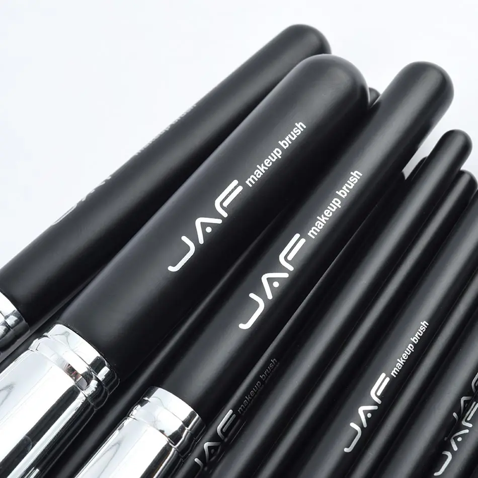 Tanie JAF 18 sztuk makijaż zestaw pędzli naturalne Super miękkie czerwone kozie włosy i kucyk włosia końskiego Studio na kosmetyki do makijażu dla wizażysty szczotki J1813AY B