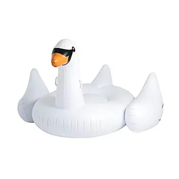 

Funny Design Big Size Soft PVC Cartoon Design Outdoor Inflatable Travel Beach Sports Swimming Floating Row Toys