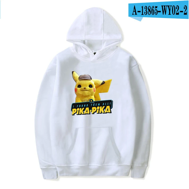 

Detective Pikachu Hoodie 2019 New Movie Boys Moletom Kids Anime Hoodie Print Pokemon Clothes Anime Clothing 3D Clothing Girls