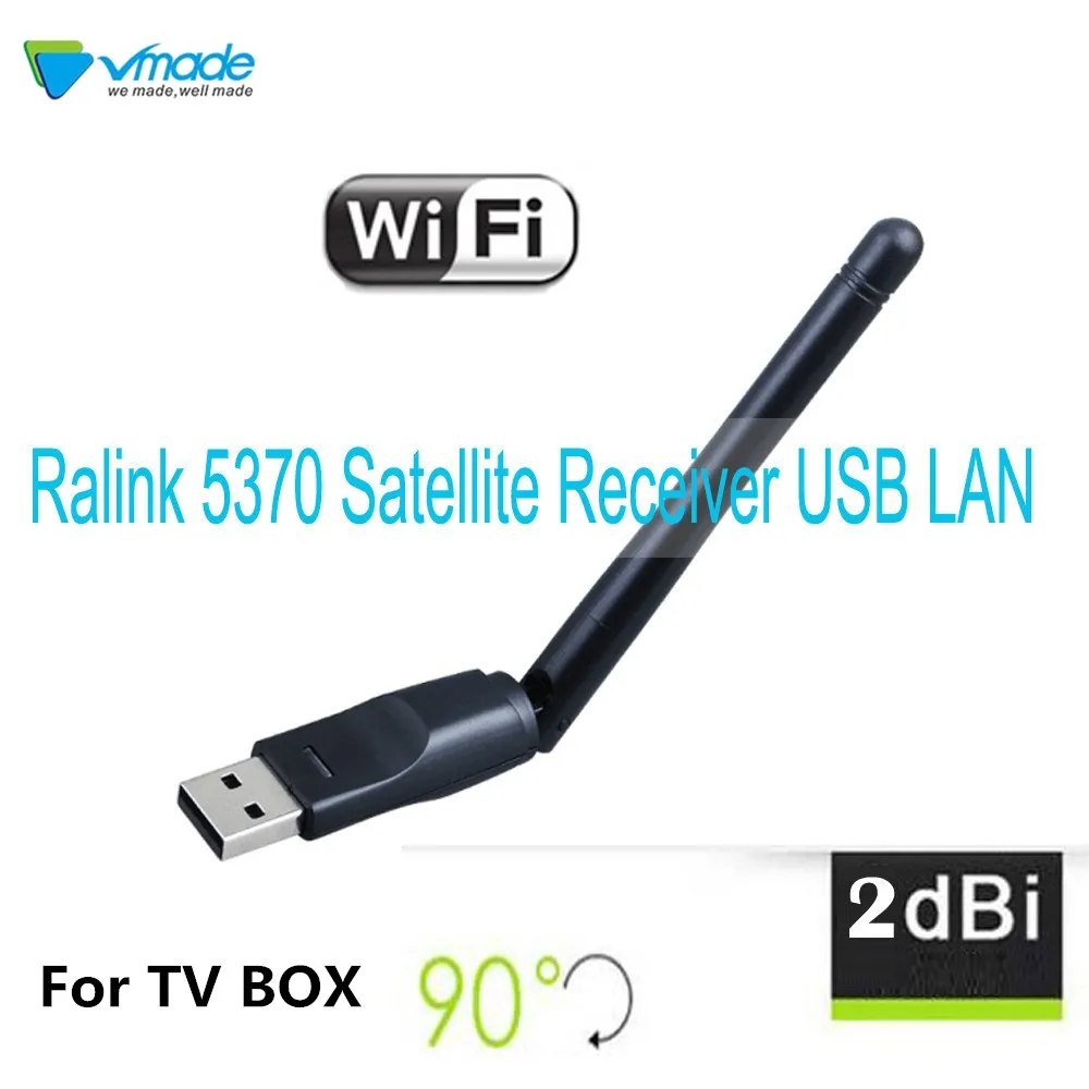 

Vmade Mini Wireless usb wifi Ralink 5370 150mbps 2dBi wifi adapter for DVB-T2 and DVB-S2 TV BOX WiFI Antenna Network LAN Card
