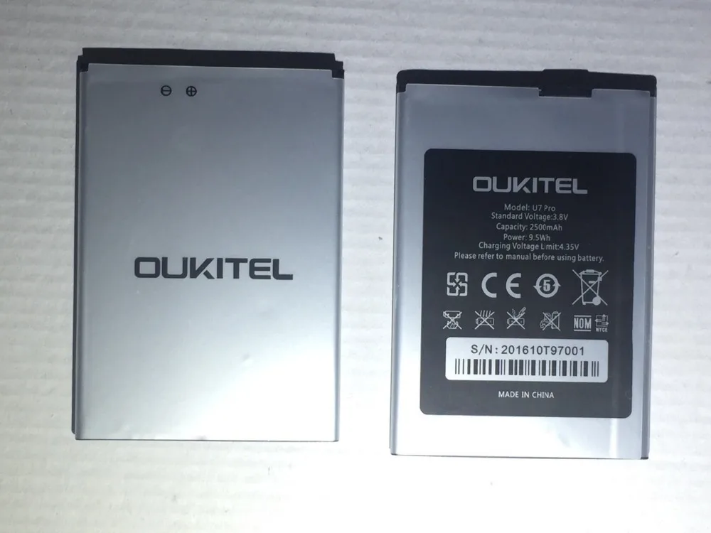 Oukitel U7 Pro аккумулятор 2500 мАч Высокое качество для резервного копирования замена Oukitel U7 Pro смартфон