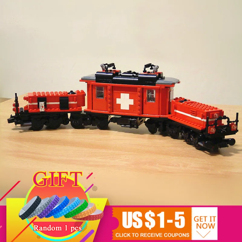 

21011 1130Pcs Technical Series The Medical Changing Train Set Children Educational Building Blocks Compatible 10183 lepin