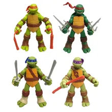 NEW Free shipping 4pcs/LOT Model toys Action & Toy Figures Turtles model Animation furnishing articles