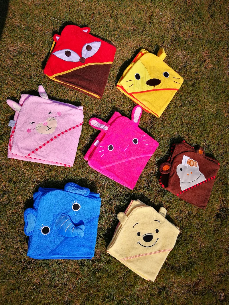 Детское банное полотенце с квадратным капюшоном с изображением совы и лисы/пляжные полотенца для детей