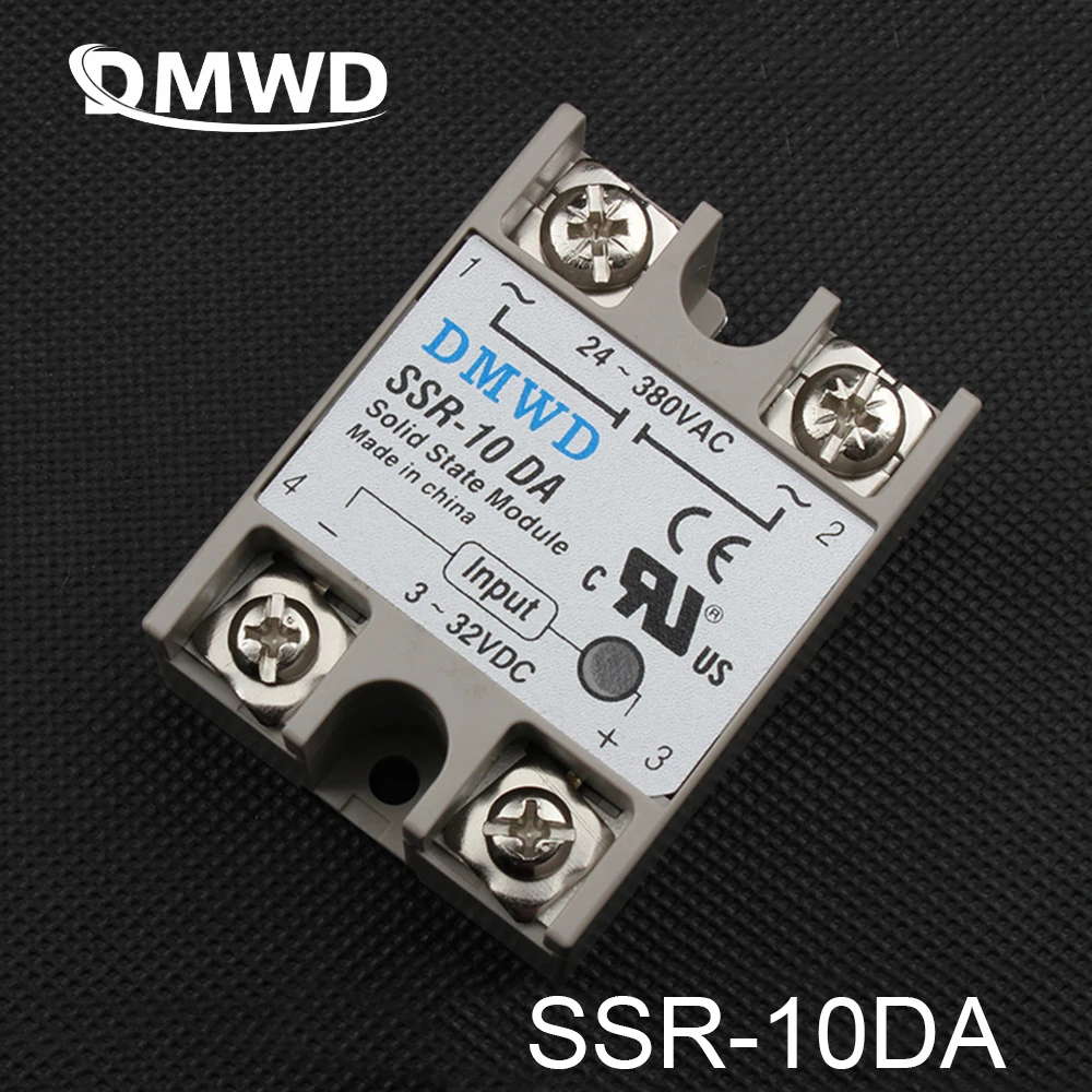 

TOP BRAND DMWD SSR-10DA relay solid state 10A actually solid state relay 10A 3-32V DC TO AC 24-380V SSR 10DA FREE SHIPPING