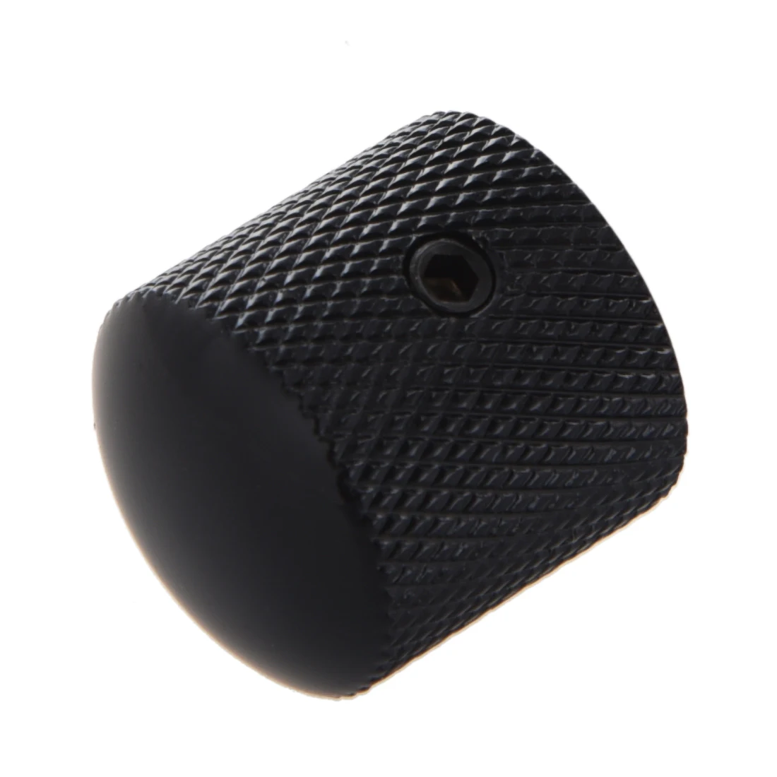 3PCS Metal Dome Knobs Knurled Barrel for Electric Guitar Parts Blackin