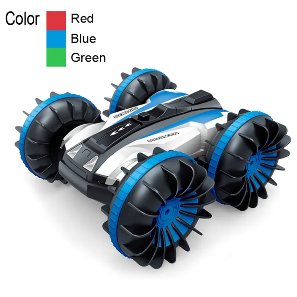 

2.4GHz 4WD 1:18 Toy Remote Control Kids Boat RC Car Amphibious Birthday 360 Degree Spins Vehicle Rotatable Double-sided Stunt