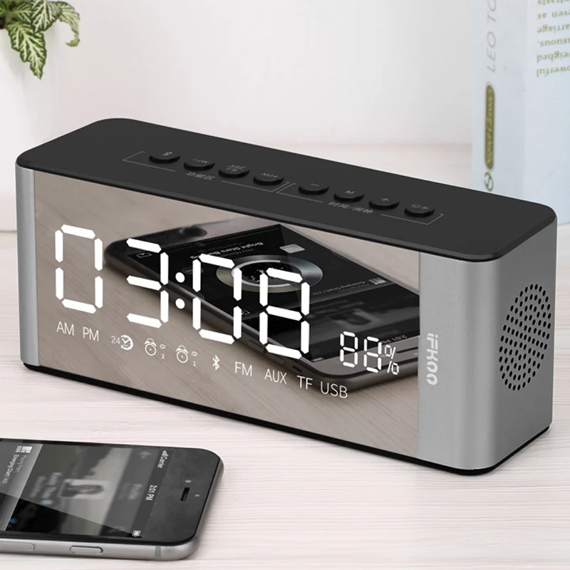 

Office Table Wake Up Projector Clock Stereo Mini Stereo Hygrometer Temperature Meter Student LCD Alarm Clock Backlight Desktop