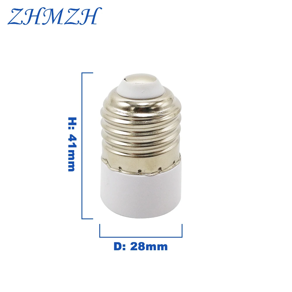 Lamp Holder Converter 2pcs/lot E27-E14 E14 Lamp Socket Adapter E27 Base Fireproof Material Screw Mouth Socket Changer lamp holder converter
