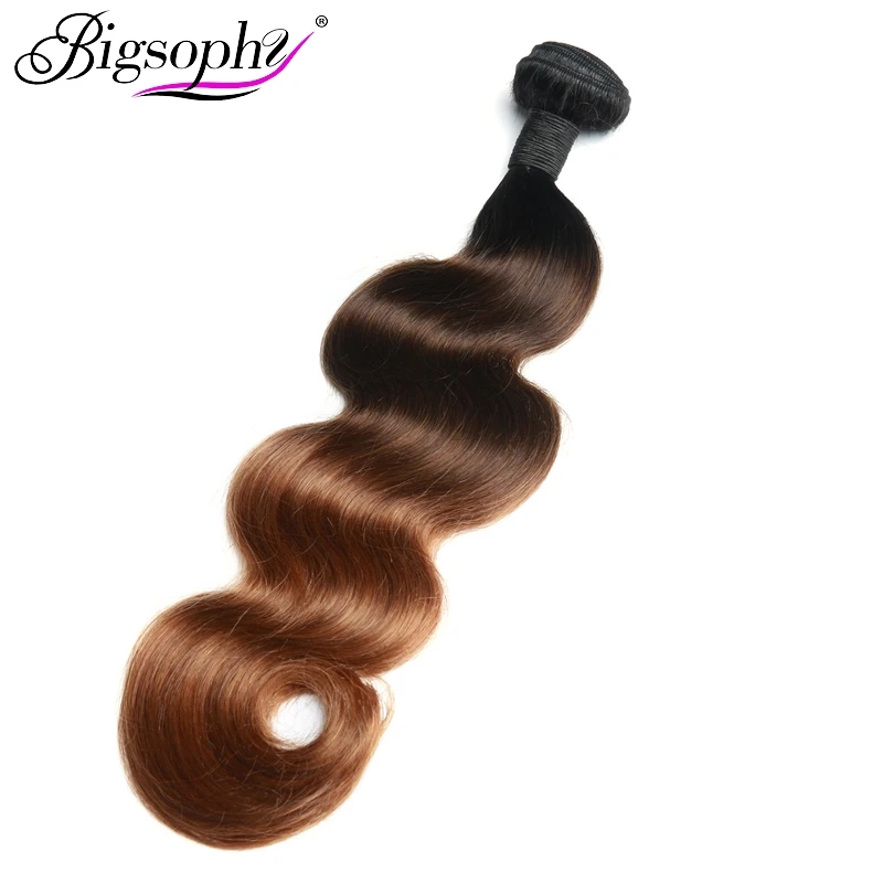 Bigsophy Mongolian Hair Weaving Bundles Human Hair Bundles Body Wave 4pcs Deal Remy Hair Extensions Ombre Color 3 Tone T1B/4/30 Bigsophy Mongolian Hair Weaving Bundles Human Hair Bundles Body Wave 4pcs Deal Remy Hair Extensions Ombre Color 3 Tone T1B/4/30