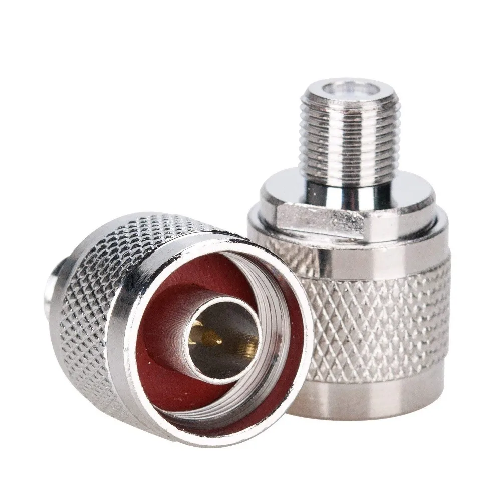 100 шт. N штепсельная вилка к гнезду F RF коаксиальный разъем адаптера|plug adapter connector|plug