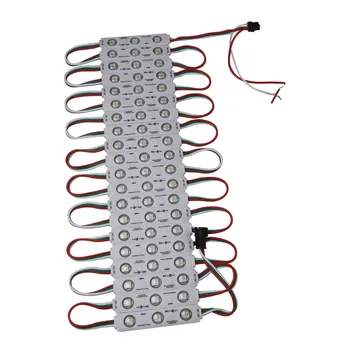 

20PCS WS2811 5050 SMD RGB 3LED injection led module with lens DC12V Addressable