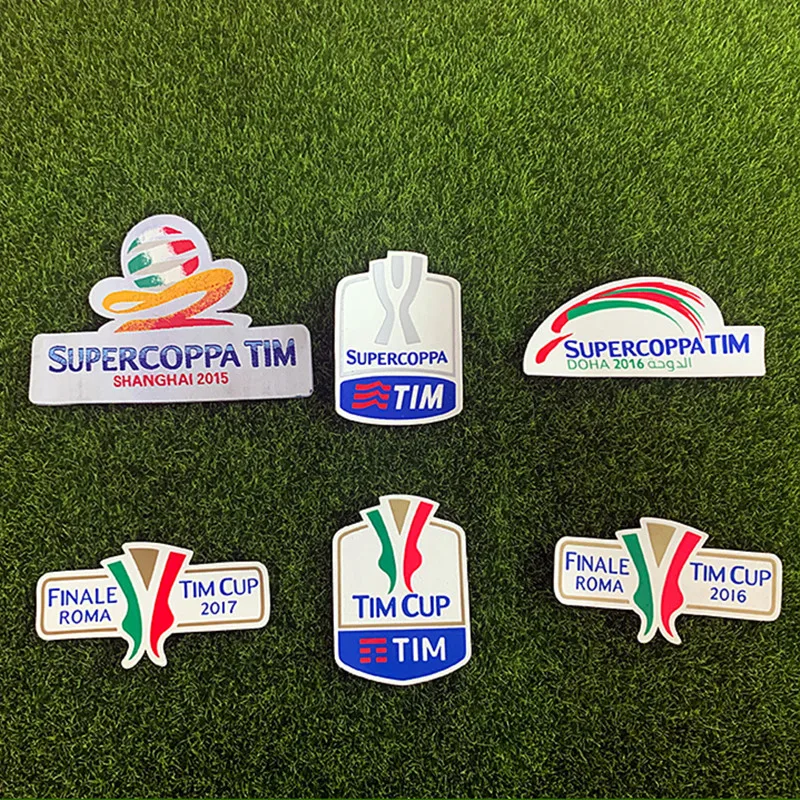 Итальянские значки футбольной лиги Supercoppa Italiana Coppa Italia Serie A Patches|Футбольные майки| |