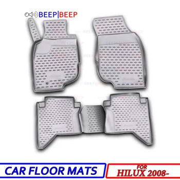 

For Toyota Hilux 2008- car floor mats carpets auto floor mats waterproof dustproof car styling interior decoration protection