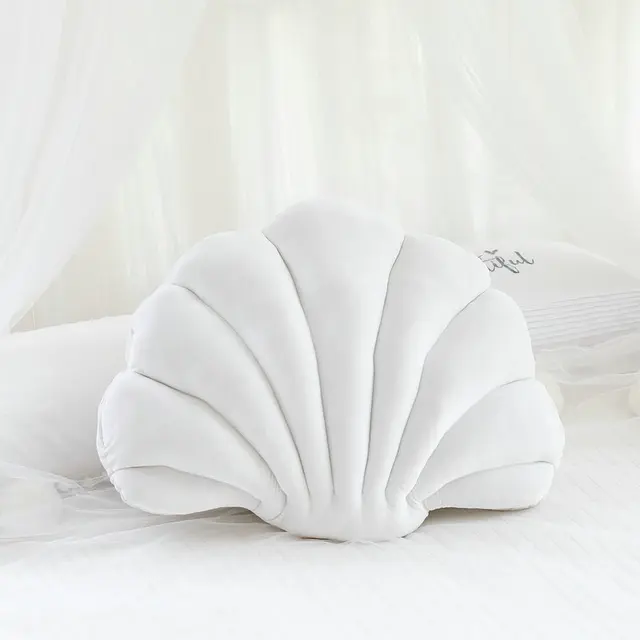 Luxury Purple Velvet Shell Stuffed Pillow Plush Pillow Throw Pillow Sofa Cushion Car Pillow Home Bed Decoration Gift for Friend