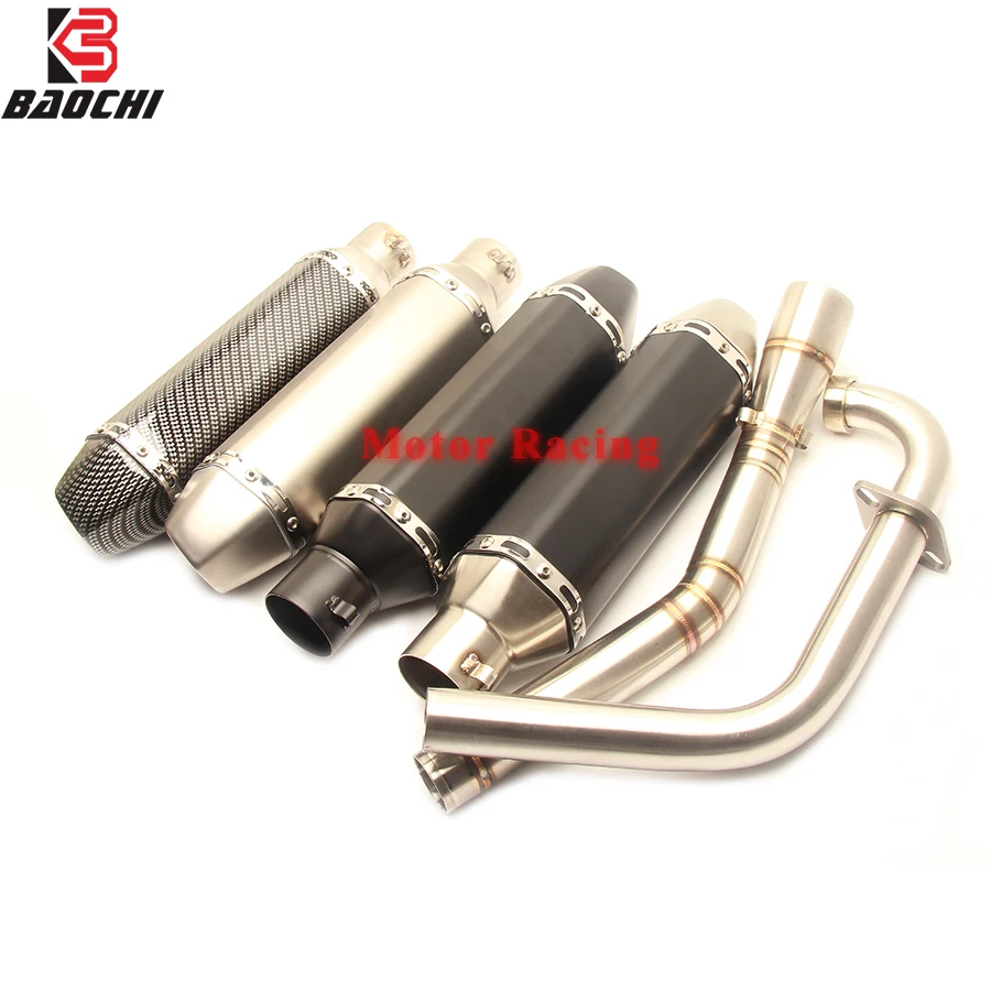 

Motorcycle Exhaust System Middle Tube Adapte Pipe Ship on Escape Muffler DB Killer for Yamaha R15 R 15 Akrapovic 2008 2009-2015