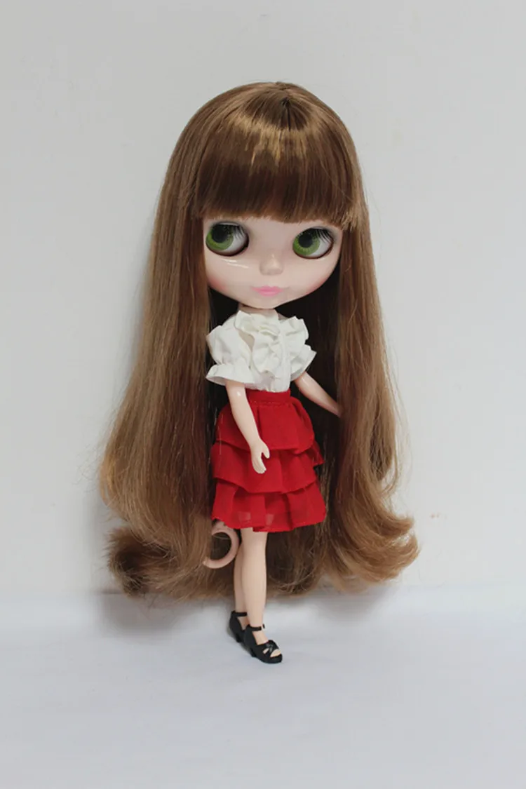 Кукла Blygirl Blyth Обнаженная кукла светло-коричневые челки волосы 30 см куклы с
