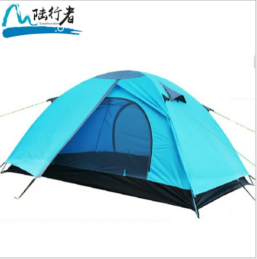 Double layer doors 2 Person Glass Fiber Rod Rainproof Windproof Hiking Backpacking Outdoor Camping Tent 200*150*110CM 1.8KG |