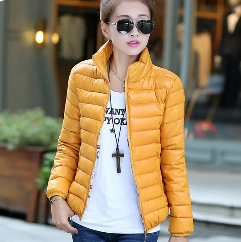 

Winter Women's Jacket Fashion Brand Female Down Cotton Jackets Plus Size(4XL) Coat Female Slim Warm Outwear