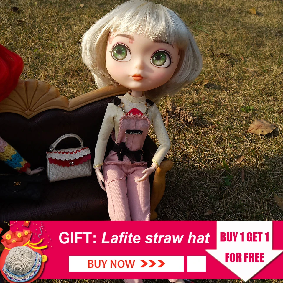 

26 cm Fashion Sweetpea BJD 1/6 Doll Customized Makeup Face Ball Jointed Doll for Girl Reborn Baby Toys for Children Dressup Game