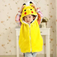 Модная Высококачественная желтая утепленная куртка pokenmon без